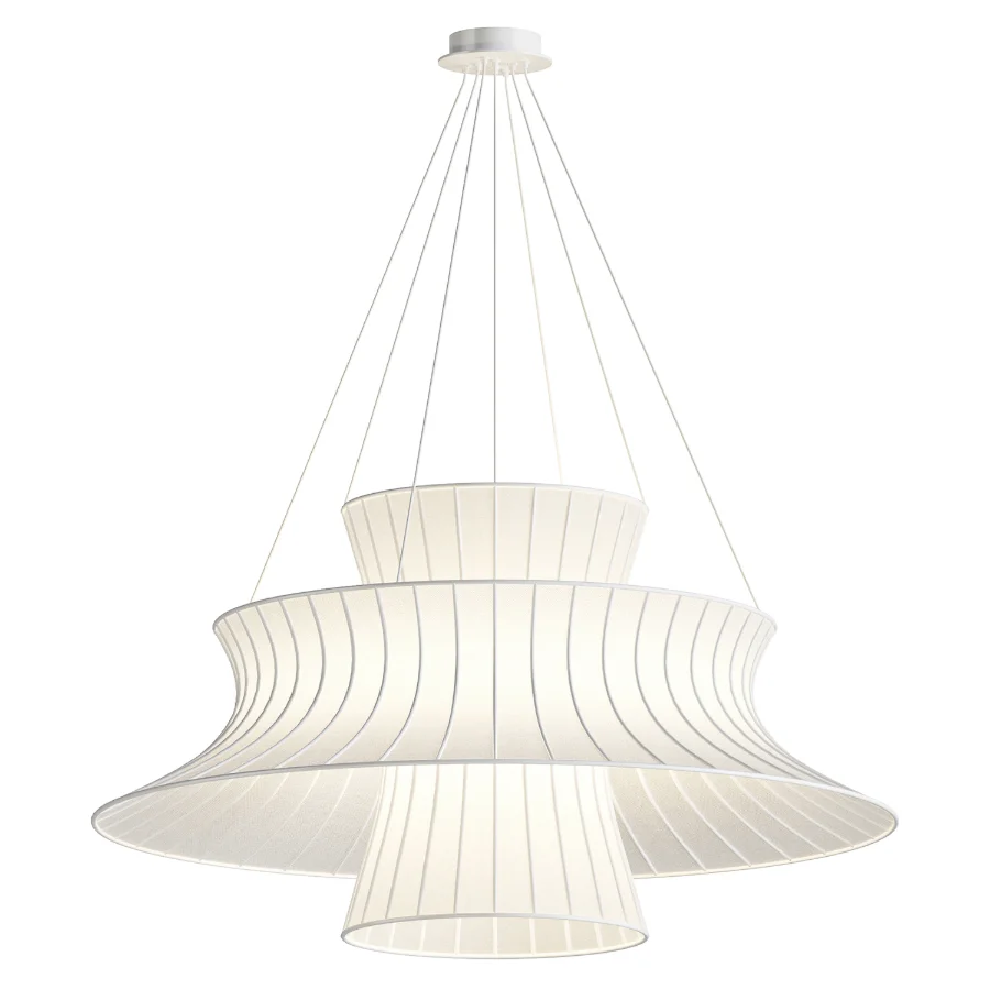 Modern Nordic Minimalism Fabric Handmade Chandelier - Image 1