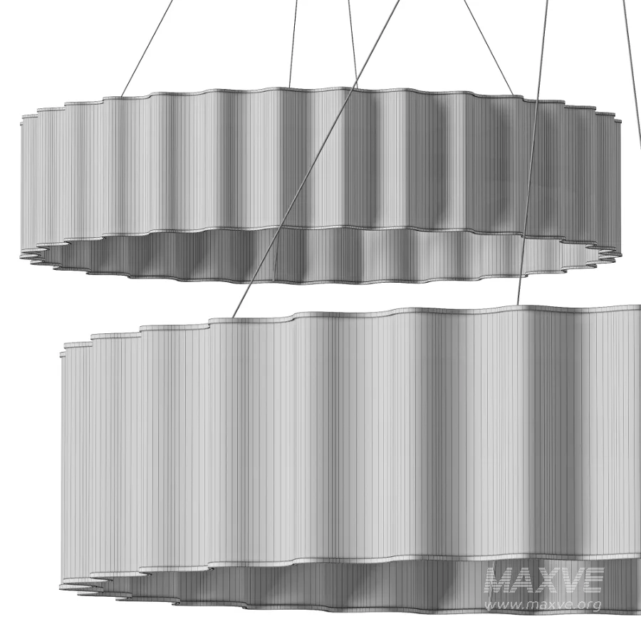 Hibride Design Ripple Halo Pendant - Image 4