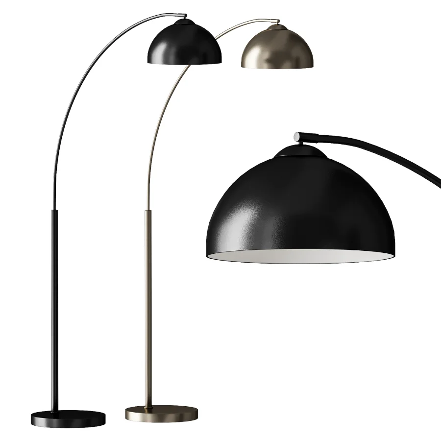 Dome Black Arc Retro Floor Lamp - Image 3