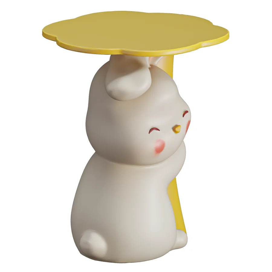 Rabbit_Pedestal_Table_Kids_Room_Decor - Image 1