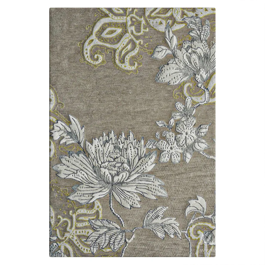 Hand Tufted Area Rug in Gray - Image 2