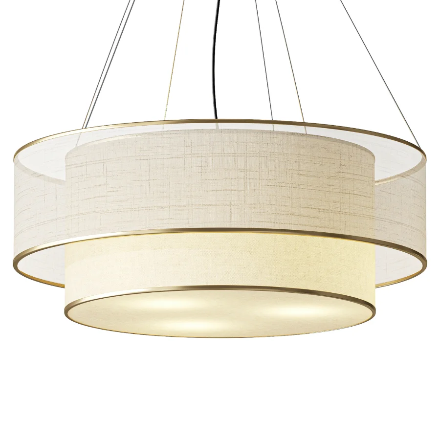 Luminaire Lucciano Circular Fabric Chandelier D50 - Image 1