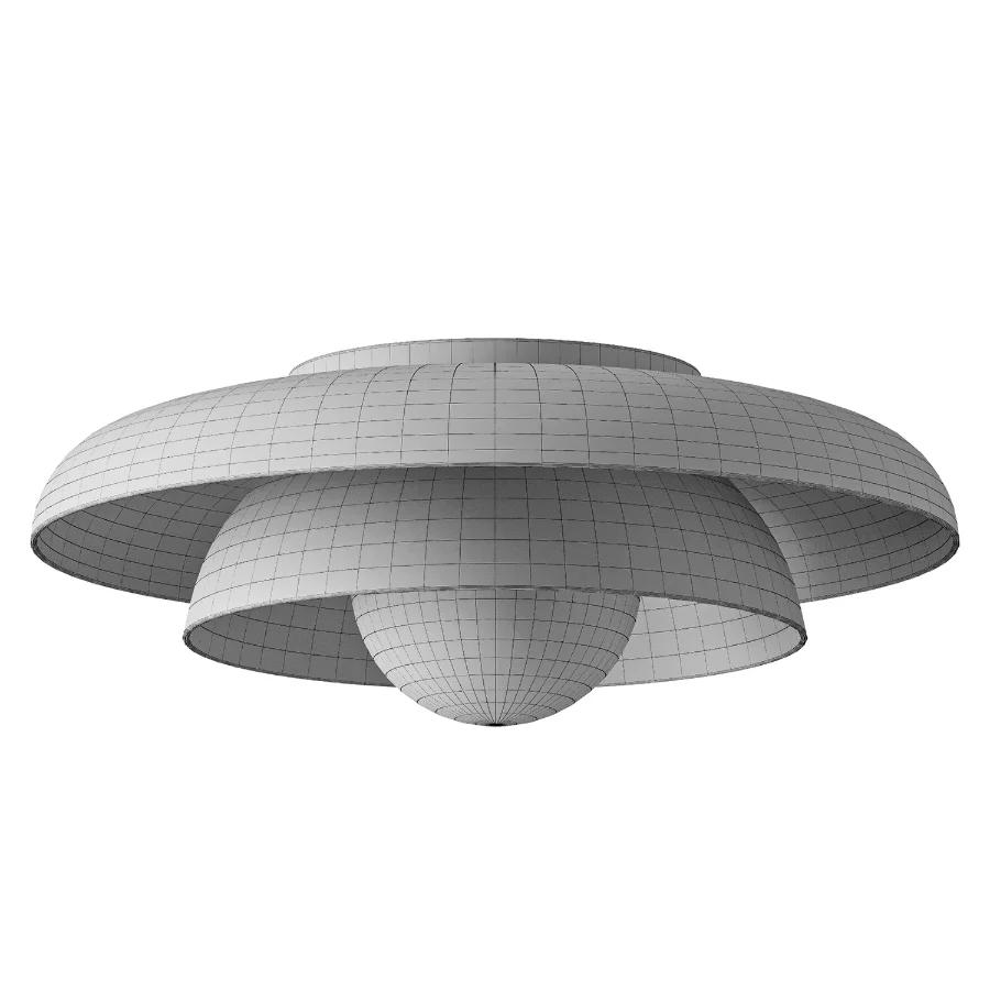 Lucia Living Neso Metal Saucer Flush Mount Ceiling Light - Image 5