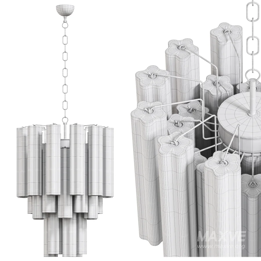 Tube 30 Chandelier By Correct - Image 7