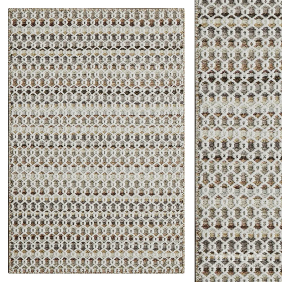 Poppy Natural Handwoven Wool Rug - Image 1