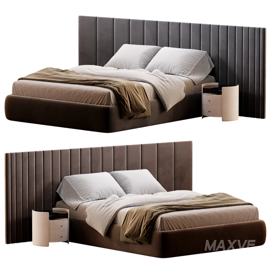 Tesoro bed with wide headboard - Image 3