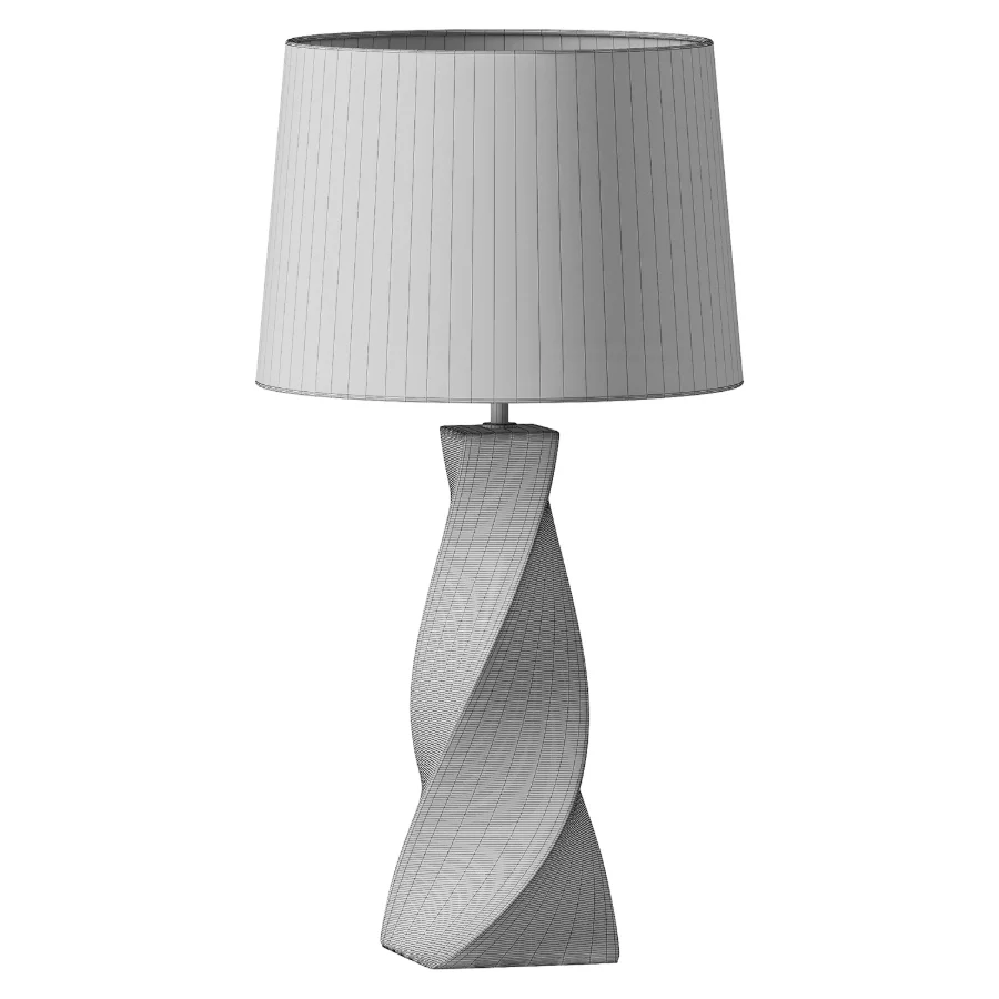 Table Lamp BELAYA Ceramic Grey - Image 3