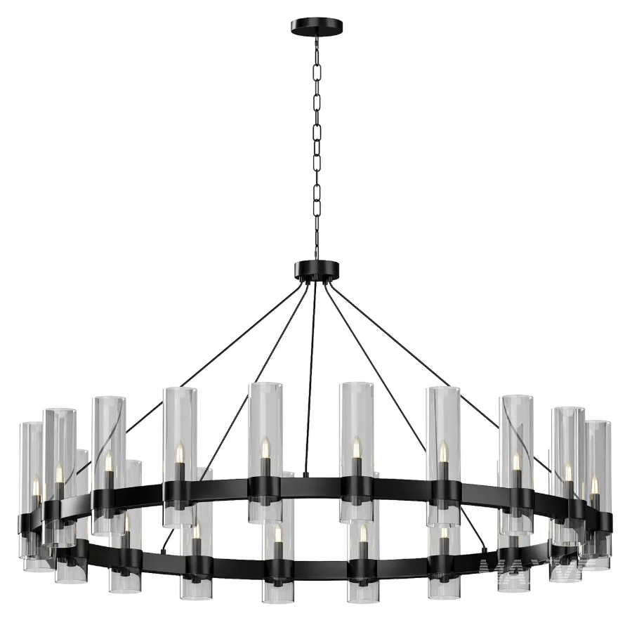 Dhreej 20 Light Wagon Wheel Chandelier - Image 2
