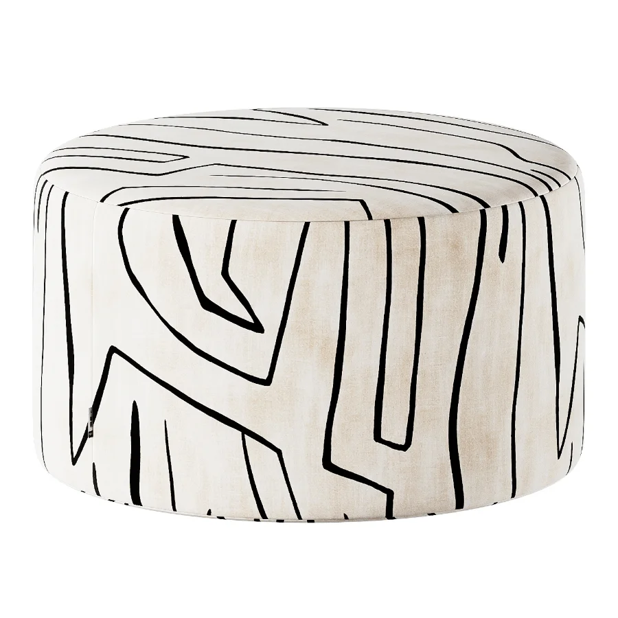 Pouf Kofi 3 Velour Red - Image 2