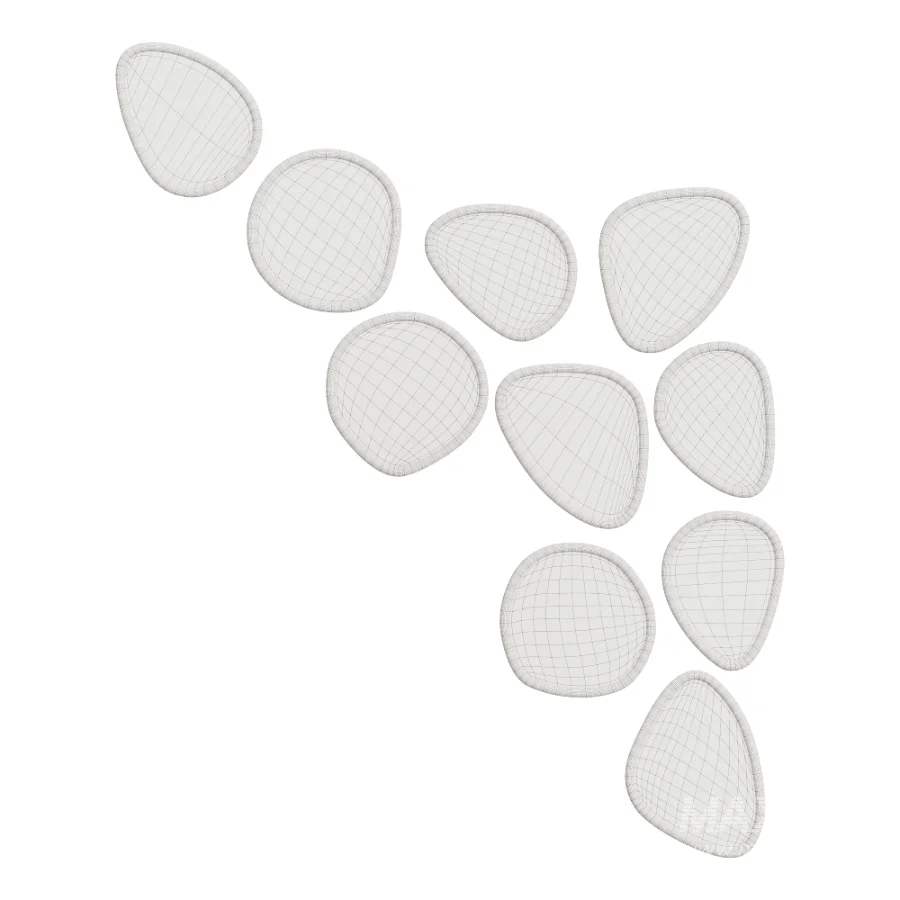 Organic Shapes Mirror Set - Image 4