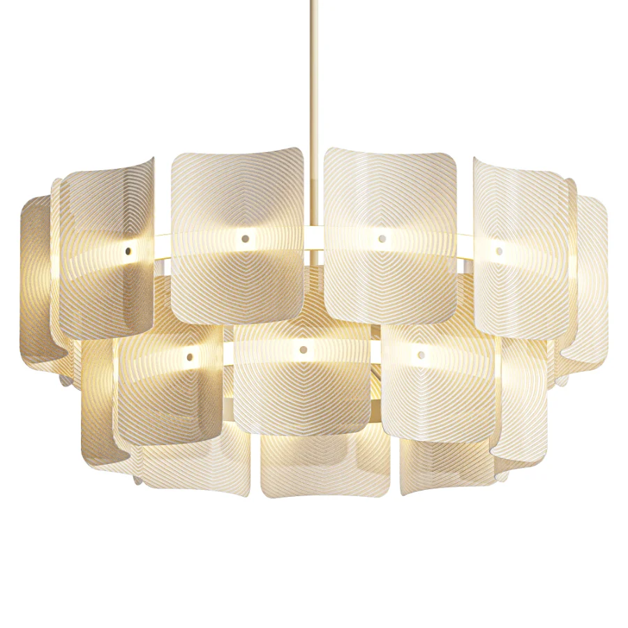 Modern Creative Round Vitre LED Chandelier - Image 1