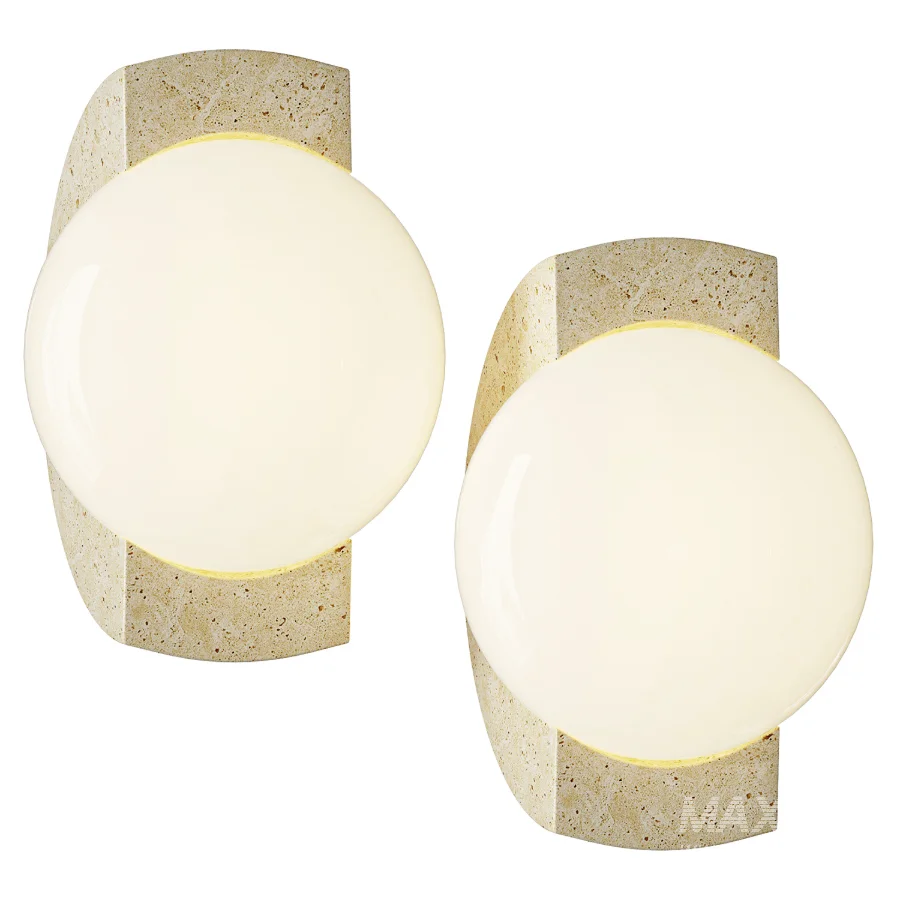 Neptune Travertine Wall Sconce - Image 2