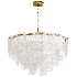 Round Ribbed Glass Chandelier By Garda Decor - Thumbnail 3