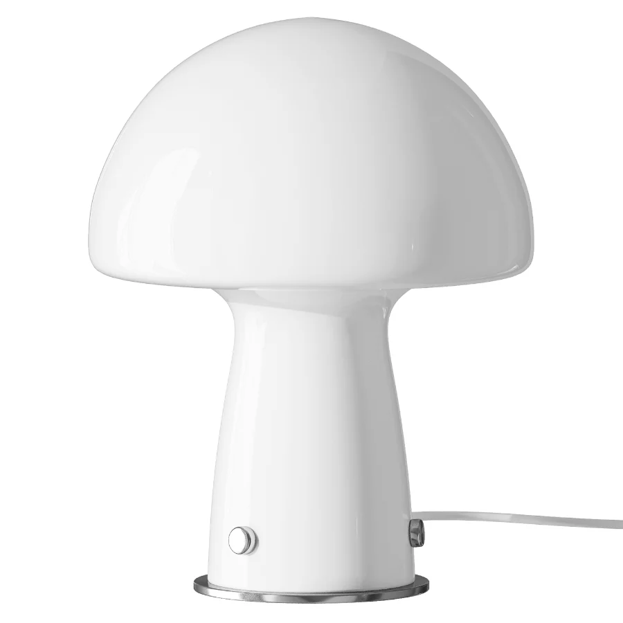 Danish Orange Glass Table Lamp - Image 2