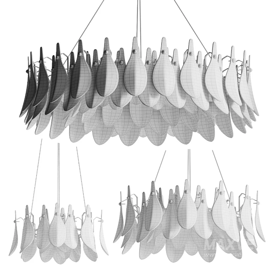 Chandelier Saint Feathers Round - Image 5