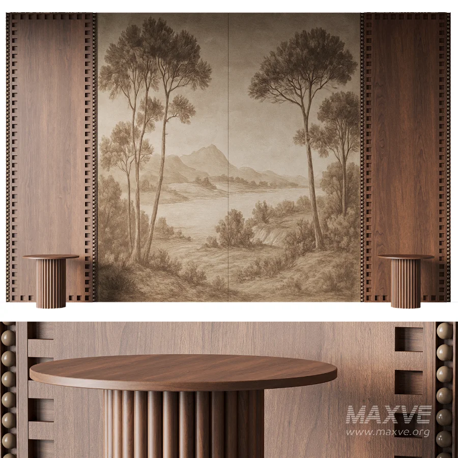 Vintage Landscape Decorative Wall Panel - Image 1