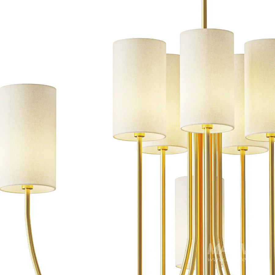 Hudson Valley Harlem 10 Light Chandelier - Image 3