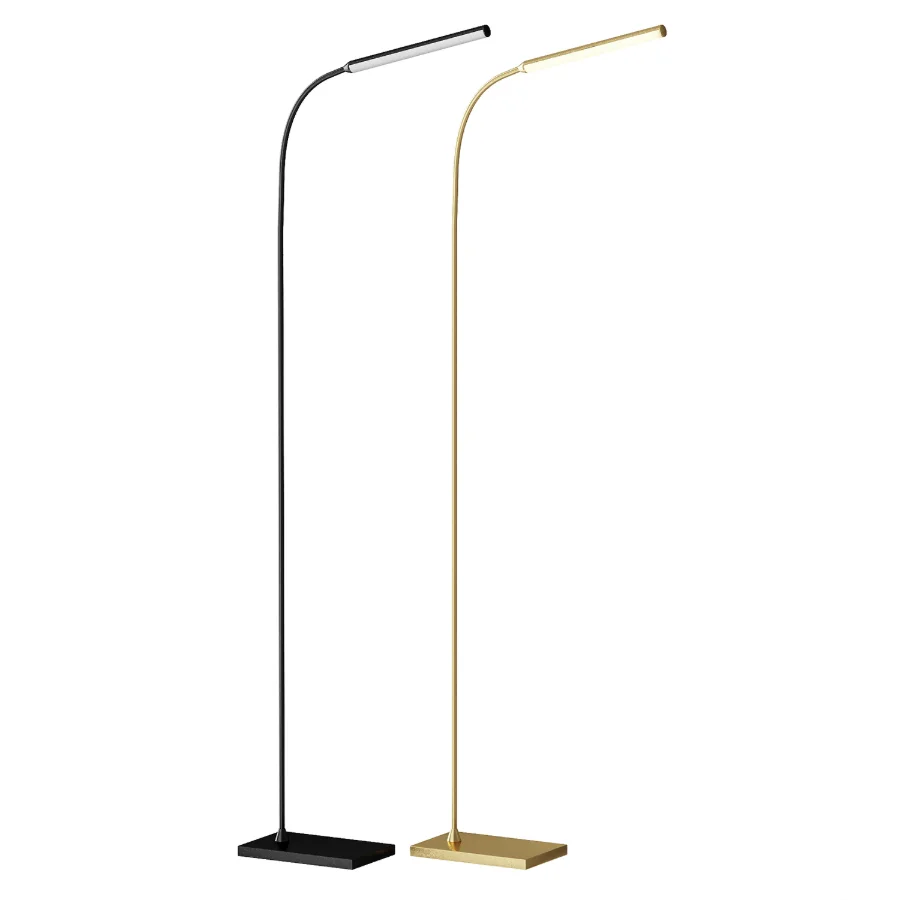 GLUX GDUGNESF Black Arc Floor Lamp - Image 3