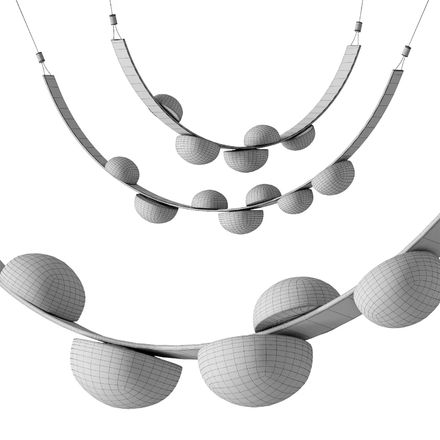 Alex Modern Dew Drops Alabaster Chandelier - Image 3