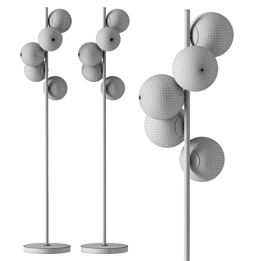 Staggered Glass Floor Lamp NineLighting - Image 4