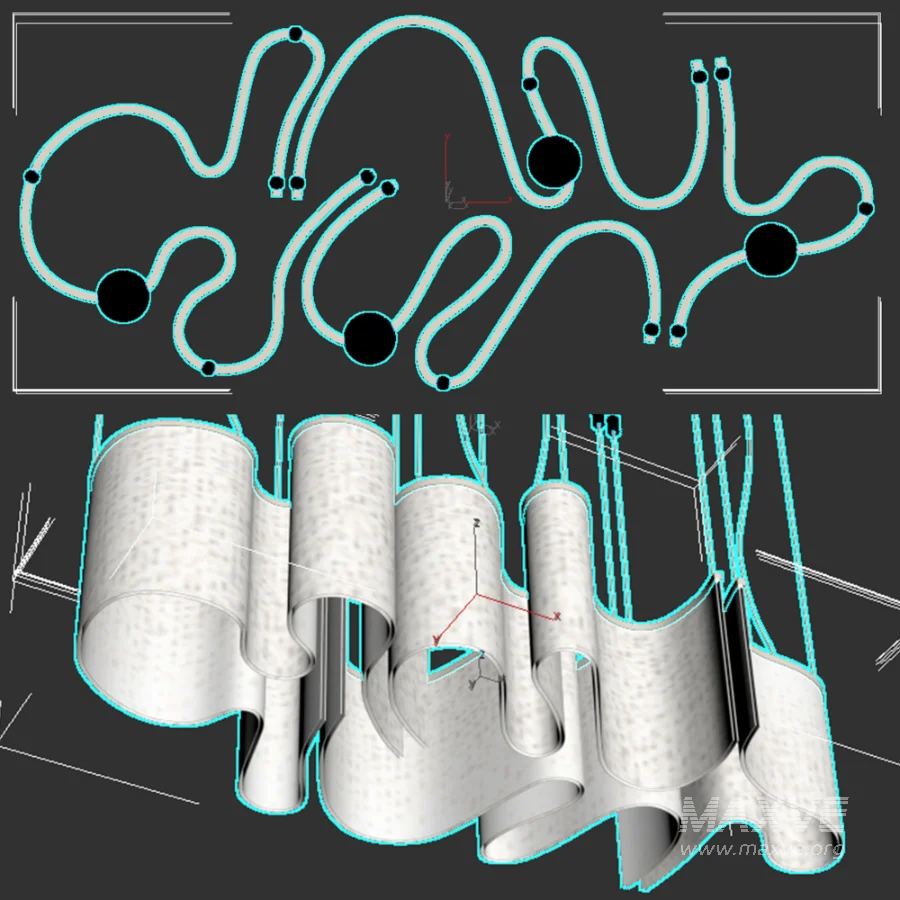 Люстра Волнение Fabric Chandelier - Image 3