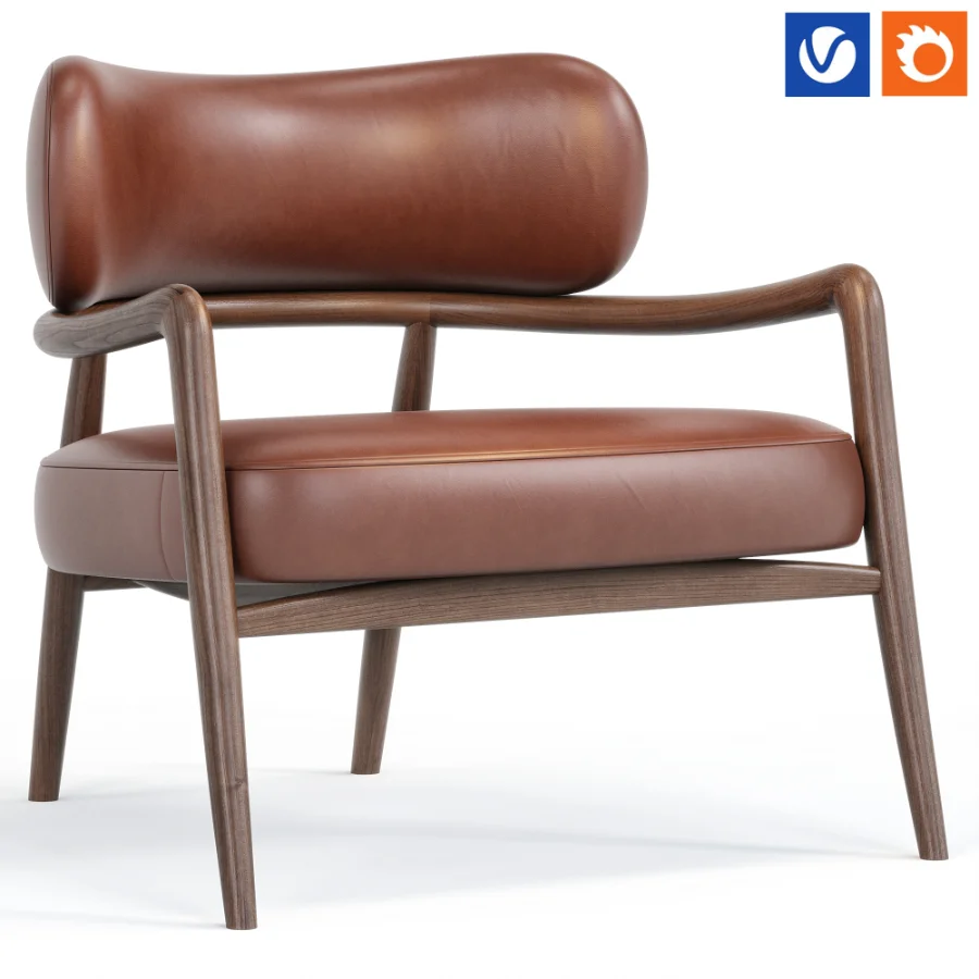 Botero Lounge Armchair By Portersgray - Image 1