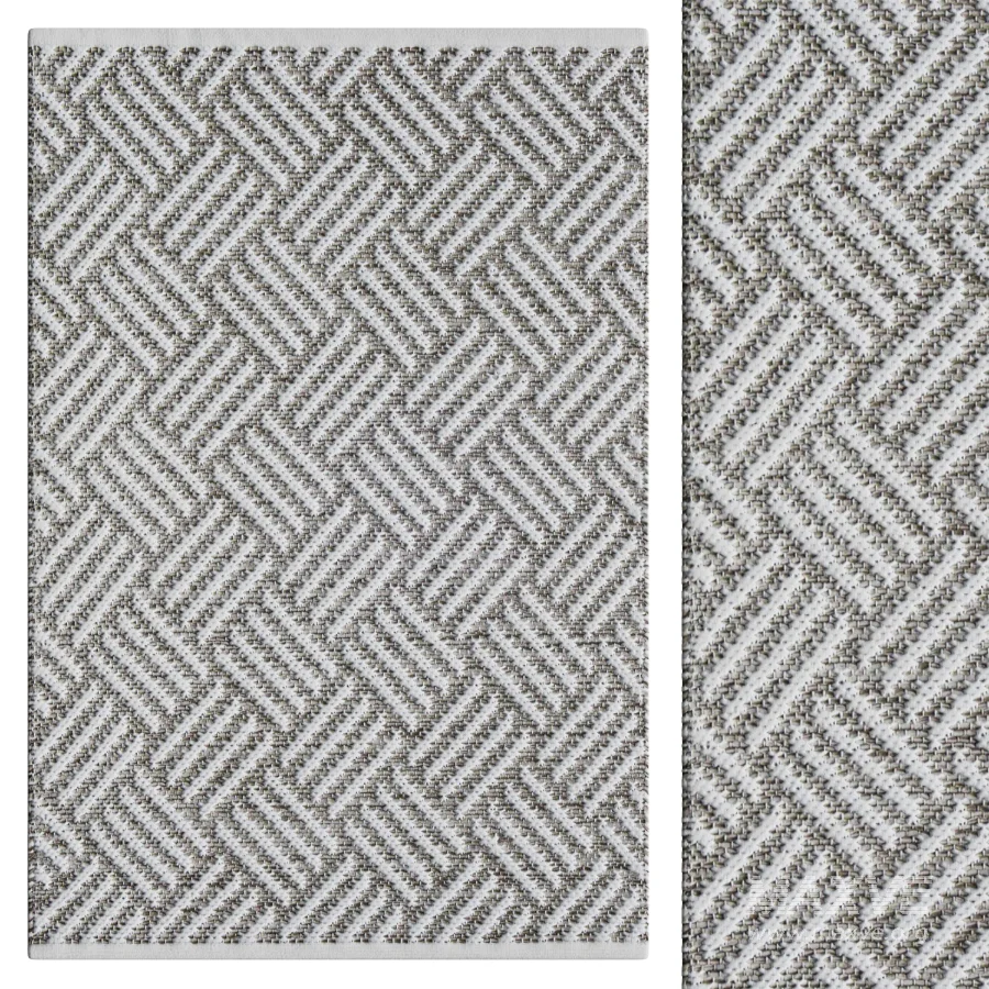 Crisscross Platinum Handwoven Indoor - Image 1