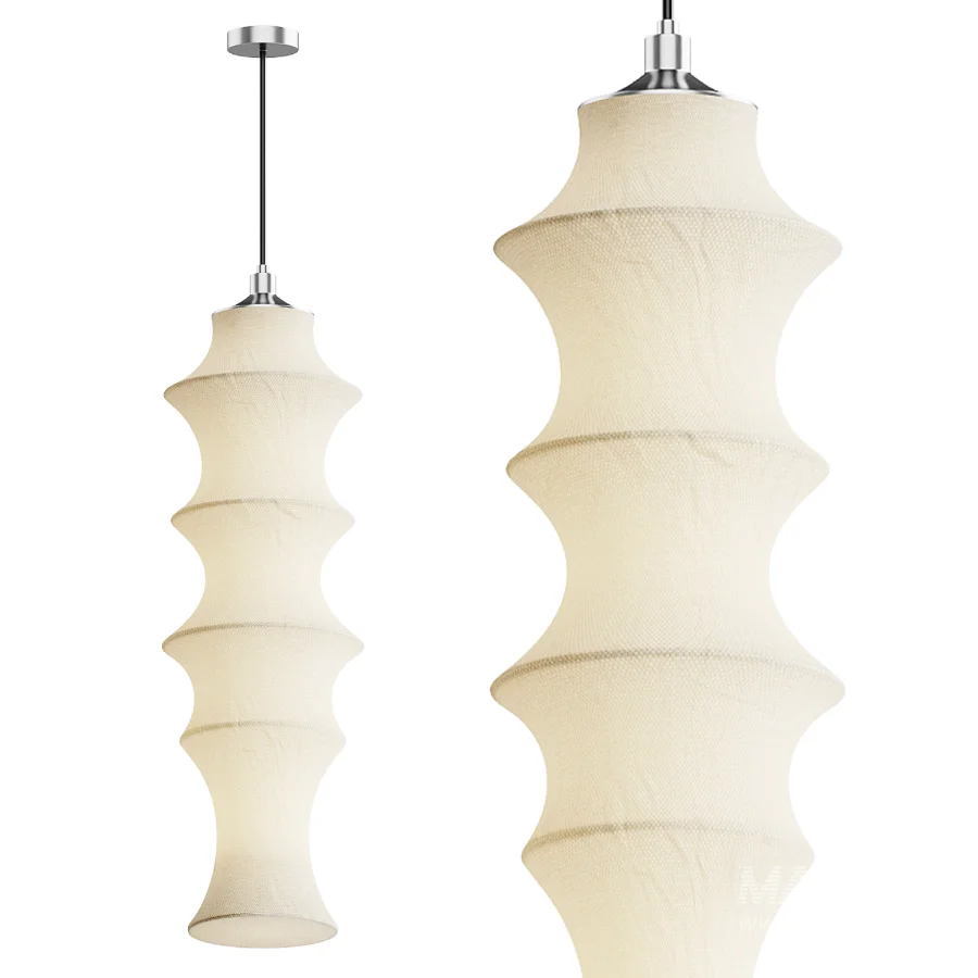 Yael 5 Silk Pendant Light - Image 1