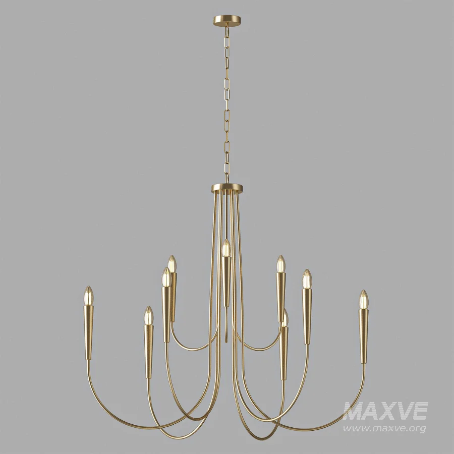 Otho 9 Light Oversize Candle Style Classic Chandelier - Image 3