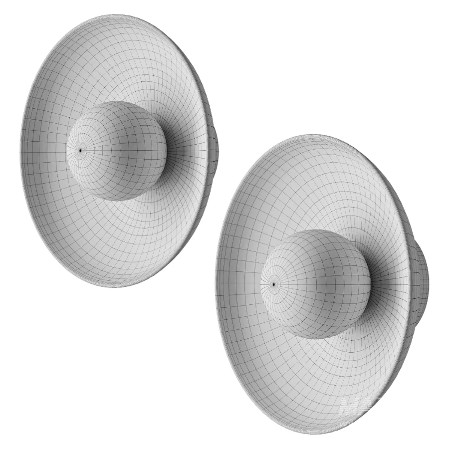 Ceramic Dish Wall Sconces - Image 4