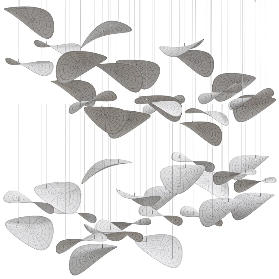 Wave Floating Leaf Chandelier By Simig - Image 5