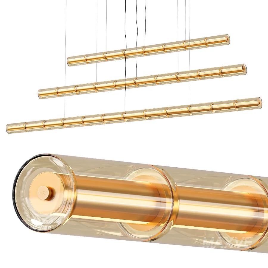 Flos Luce Cilindrica Pendant Lamps - Image 1