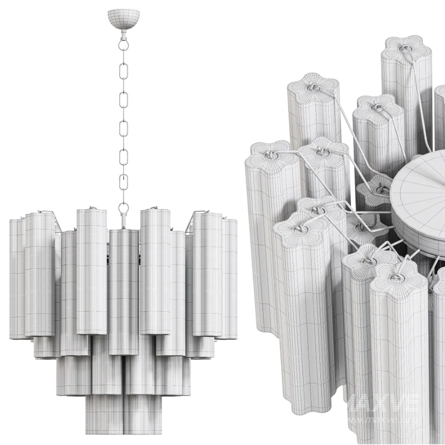 Tube 36/01 Chandelier By Correct - Image 7