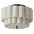 Lights & Lamps Folia Scalloped Natural Linen Flush Pendant - Thumbnail 2