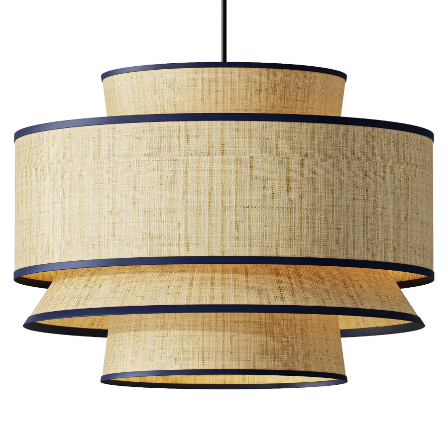 Modern Wicker Craft Pendant Light - Image 1