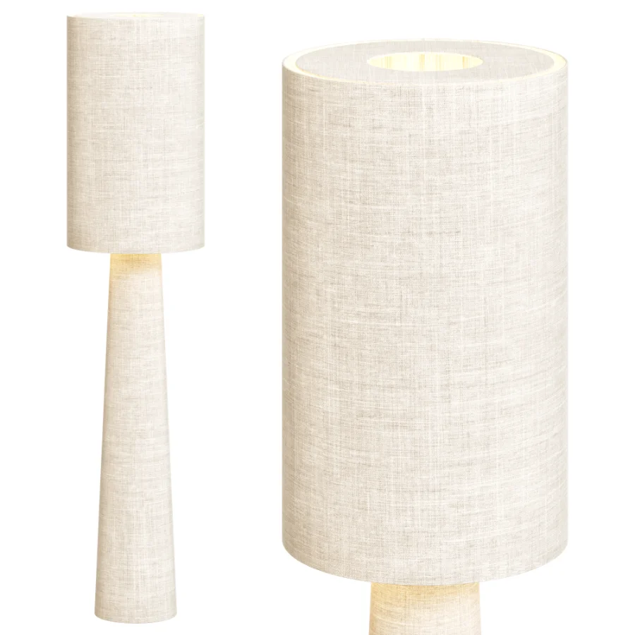 Black And White Stripe Floor Lamp - Image 7