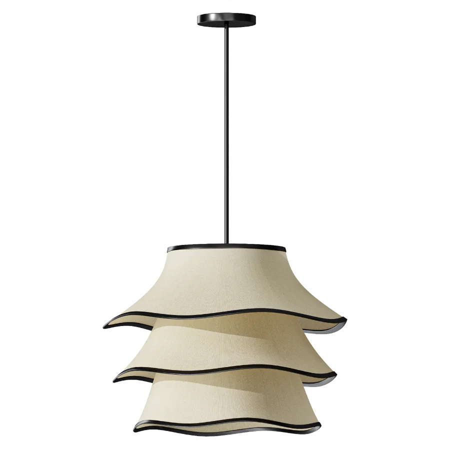 Lumiere Linen Chandelier - Image 2