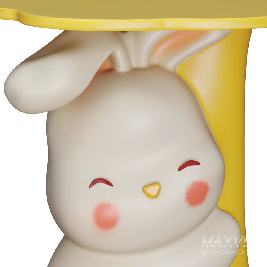 Rabbit_Pedestal_Table_Kids_Room_Decor - Image 6