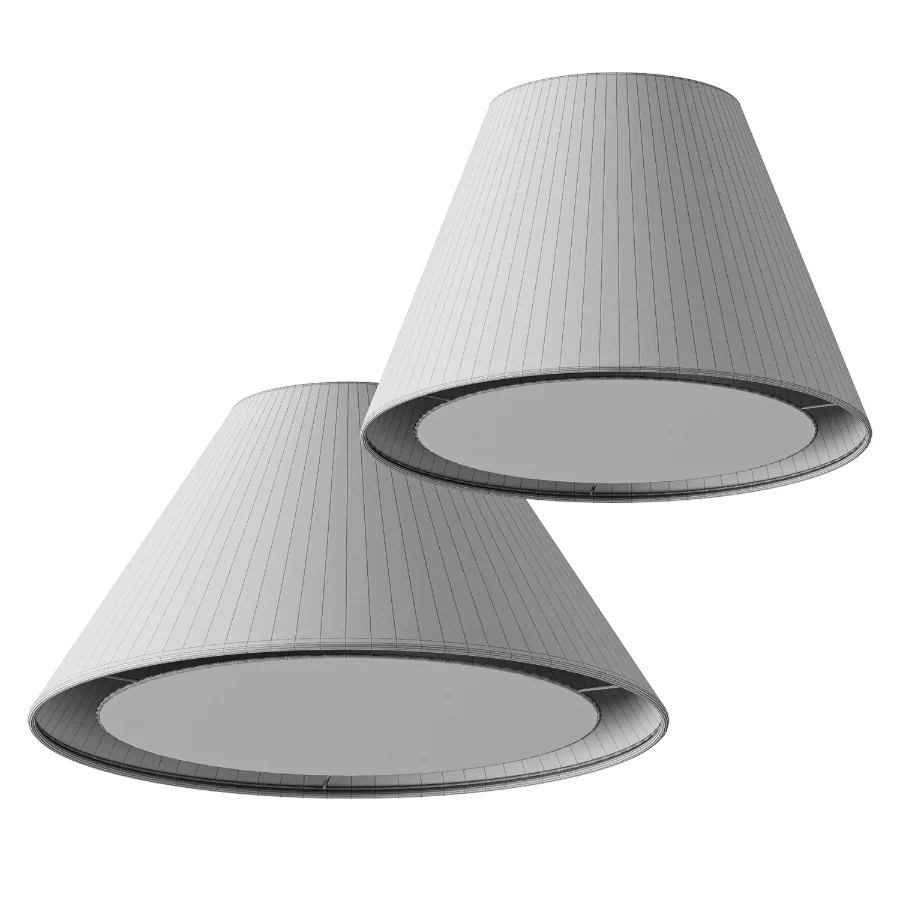 White Tapered Linen Kids Flush Mount Ceiling Light Fixture - Image 3