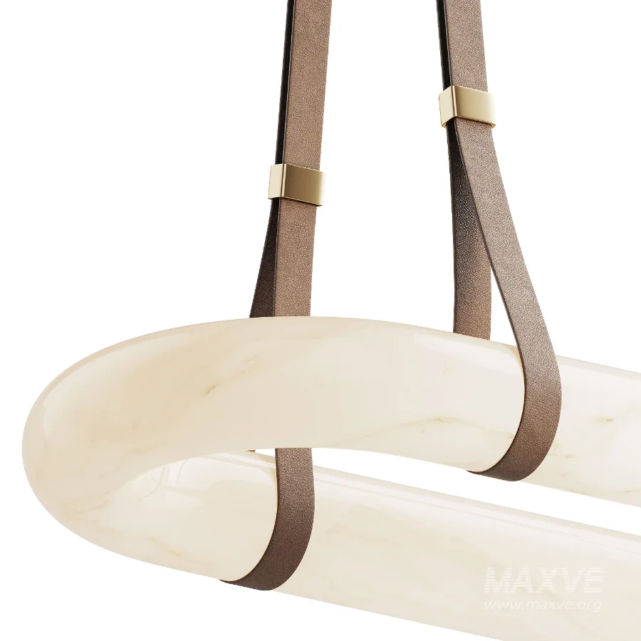 Circle Alabaster Chandelier - Image 2