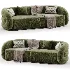 Verona Soffgrupp Beige Guld Sofa - Thumbnail 6