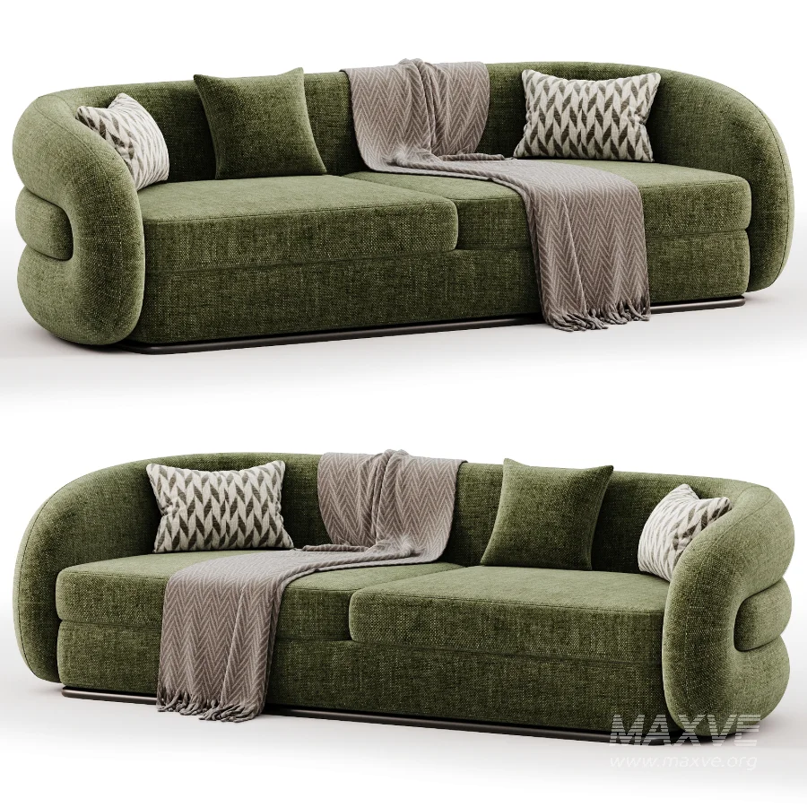 Verona Soffgrupp Beige Guld Sofa - Image 6