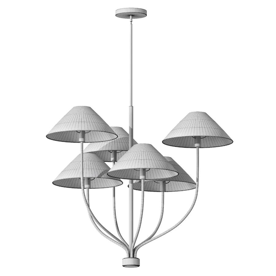 Chambers Metal Staggered Chandelier - Image 3