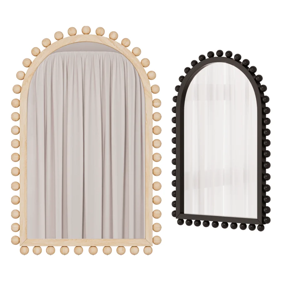 Waltham Solid Wood Flat Mirror 02 - Image 2