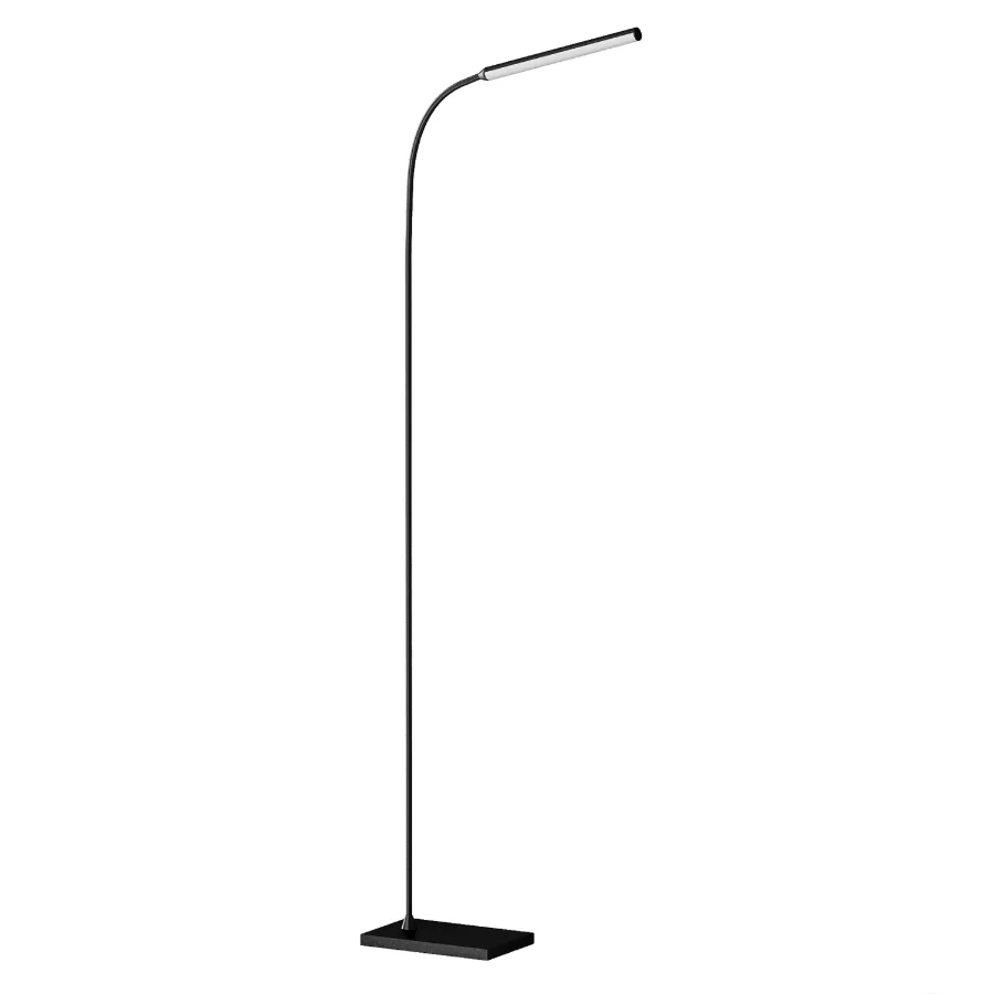 GLUX GDUGNESF Black Arc Floor Lamp - Image 2