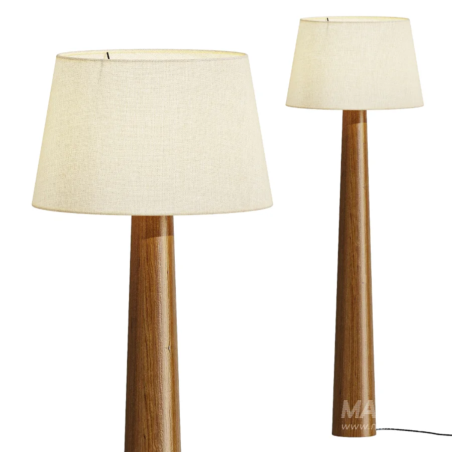 Docos Malva Wood Floor Lamp - Image 1