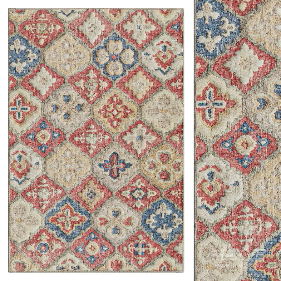 Pali Multi Machine Washable Rug - Image 1