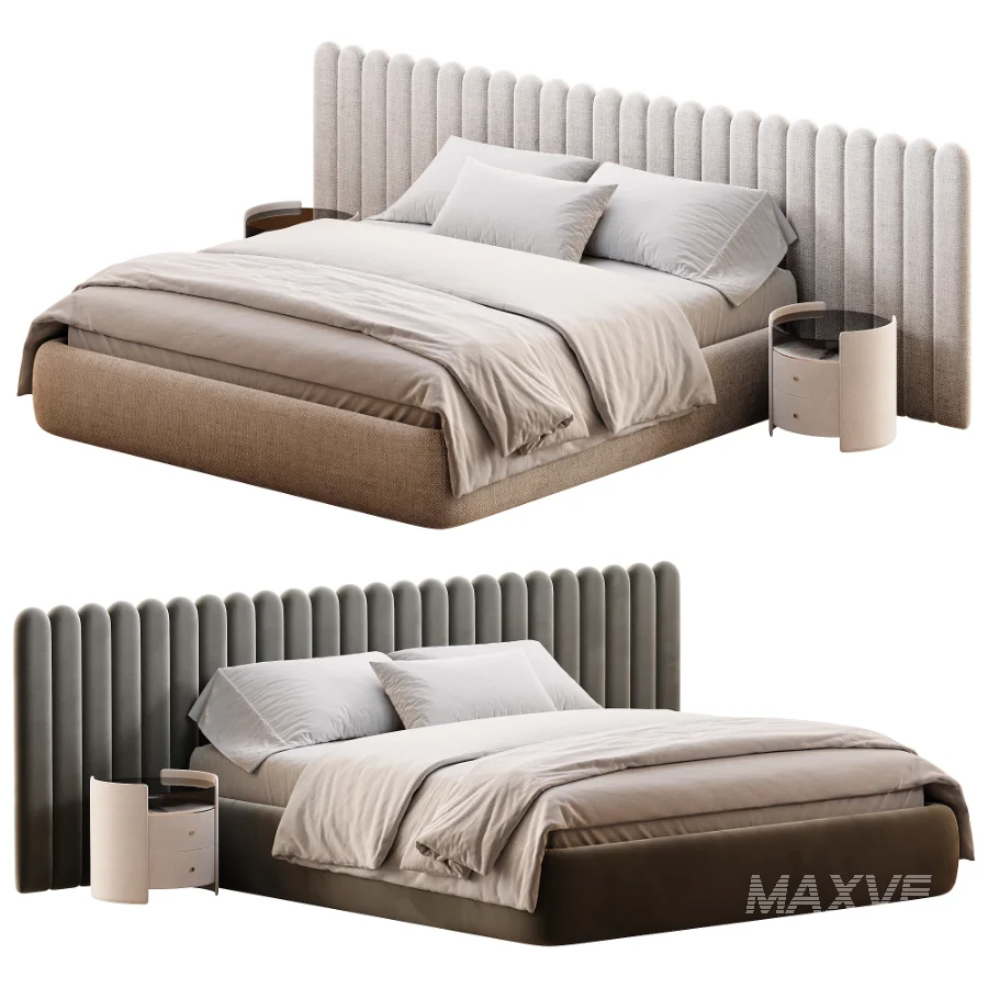 Savoyardi bed with wide headboard - Image 2