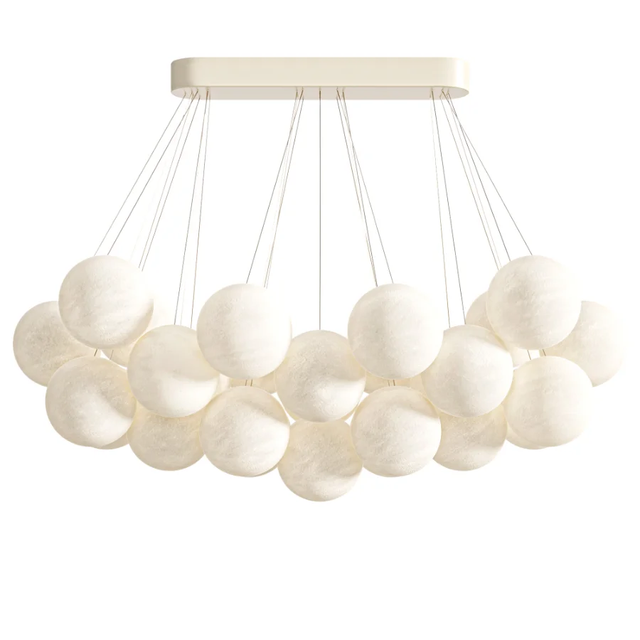 Setlla 27 Alabaster Ball Chandelier - Image 3
