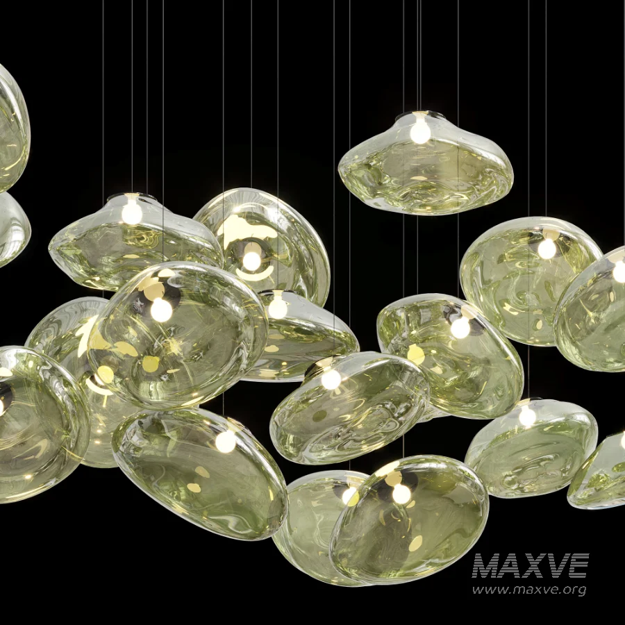Random Glass Pendant Light By Pinlighting - Image 6